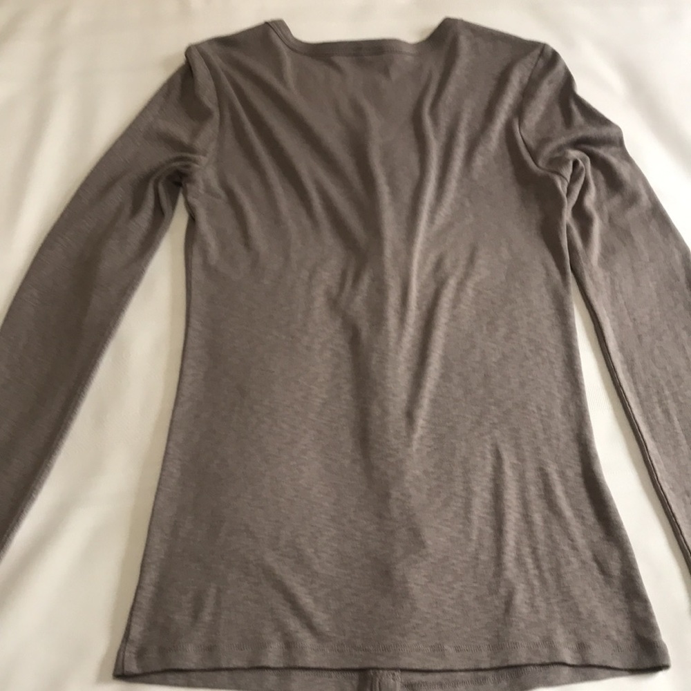Vintage Ann Taylor Taupe Ruffle Button Cardigan Sweater XS - Picture 13 of 15